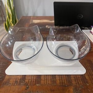Ergonomic (Anti-Vomit) Cat Feeding Bowls